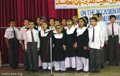 A group of orphans presented patriotic songs