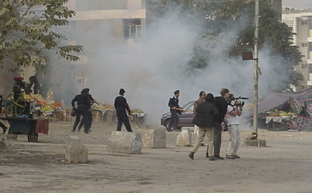 A TV crew of Channel 4 filmed the entire scene.