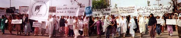 RAWA's demonstration in Peshawar, April 28,1995