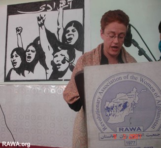 Laura Quagliuolo, Italian supporter of RAWA