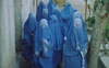 Women come to classes wearing burqas