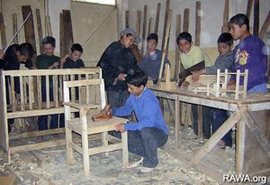 Carpenter workshop for boys