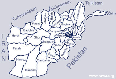 Afghanistan's map