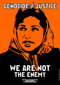 We are not the enemy, poster of Meena by Rodriguez