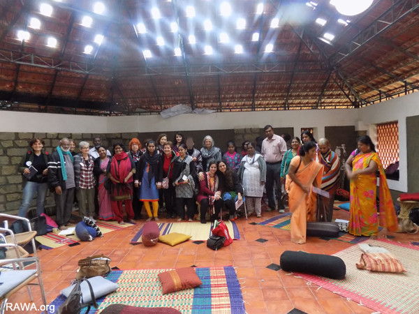 Women in Black Conference in Bangalore India attended by RAWA member