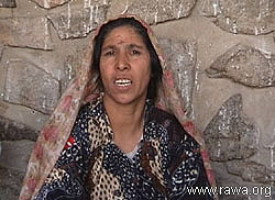 a woman victim of Taliban and the US strikes