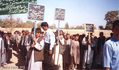 Protest in Takhar