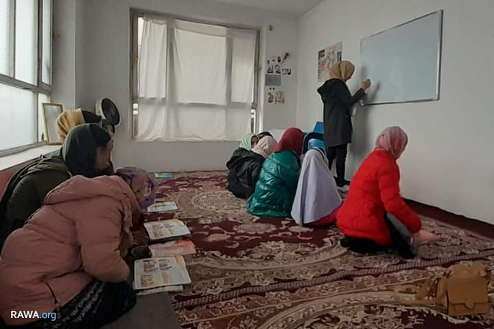 Home-based Class for Afghan girls