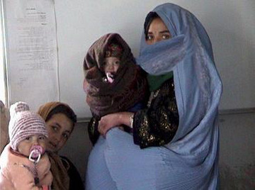 Afghan women with children