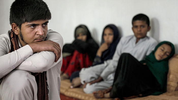 Lal Mohammad, Roqia Khan, Basina Khan, Nasir Mohammad, and Rishma Khan lost their father in the August bombing