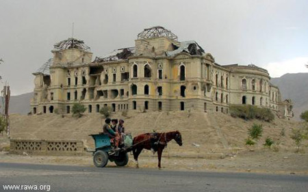 Darul Aman palace in Kabul was destroyed in the civil war 1992-1996
