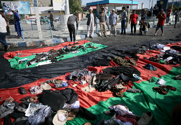 Blast ripped through Hazara protest in Kabul Afghanistan on July 23 2016 with more than 300 casualties