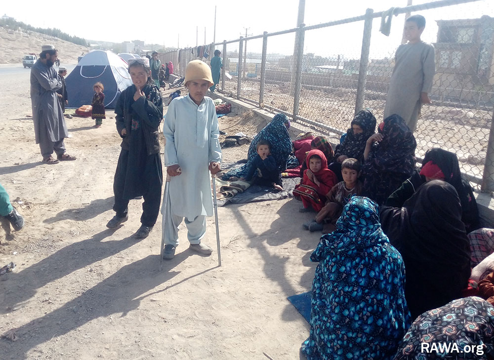 The wandering IDPs of Ghor, who live in a corner of the Herat city, with the least of facilities.