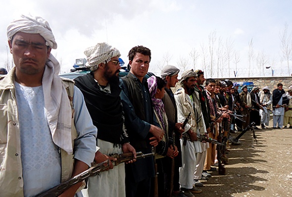 Members of one of 40 militias operating in Afghanistan's Ghor province