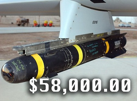 <strong>Rethink Afghanistan</strong>, Dec. 1, 2010: Every single Hellfire missile fired in Afghanistan costs $58,000.00