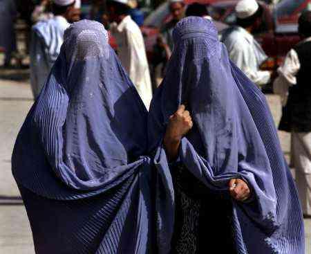 Women in burqa