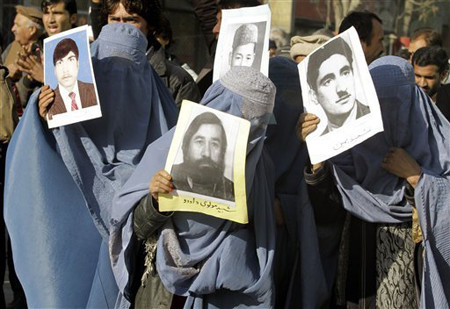 Women protest for justice in Afghanistan on December 10, 2010