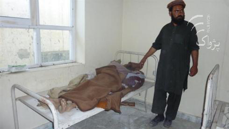 Three road workers were killed during an airstrike by foreign troops in the southeastern province of Khost, Afghanistan on April 22, 2011