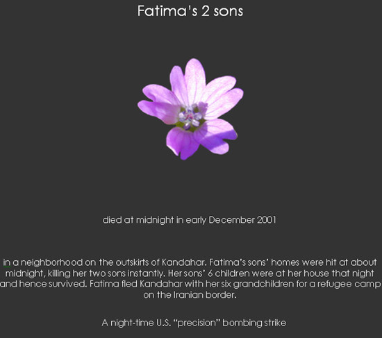In memory of Fatima's sons