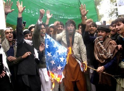 Anti-US protest of Afghan students