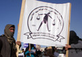 Afghan Demonstrators demand prosecution of war criminals on the International Human Rights Day
