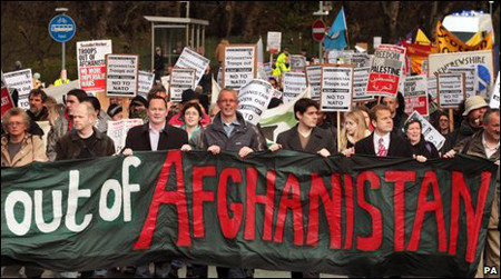 Anti-war protest in Edinburgh