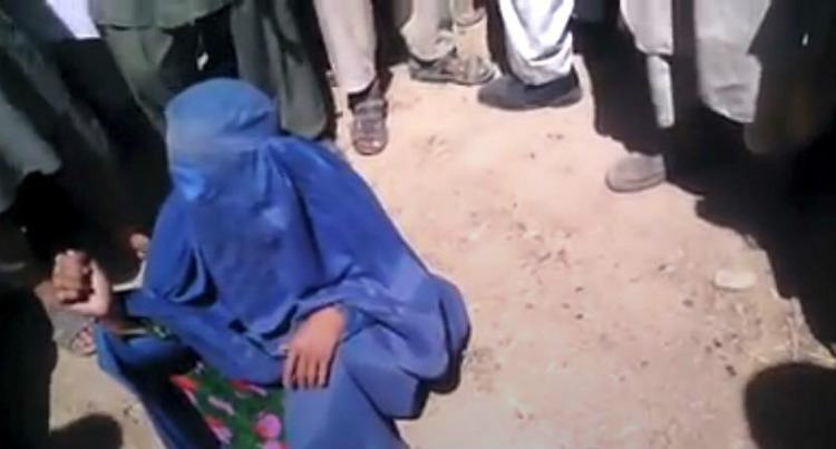 A woman was accused of adultery and publicly executed by the Taliban in Jawzjan, Afghanistan