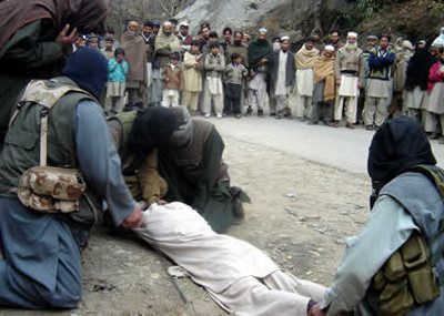 Taliban flog an alleged narcotics smuggler in Swat valley
