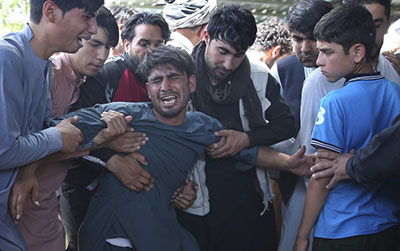 Wedding hall attack Kabul mourners Aug. 18, 2019
