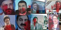 Afghans express their anger to criminals by attacking their election posters